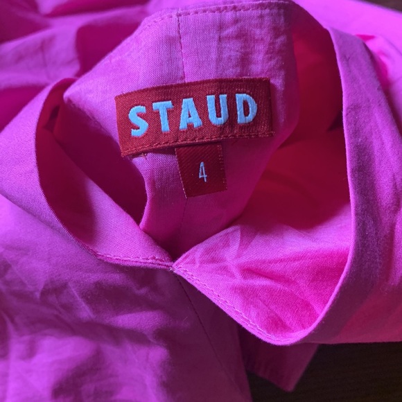 New Staud Hot Pink KAI Halter Twist top- Barbie vibes - Picture 9 of 12